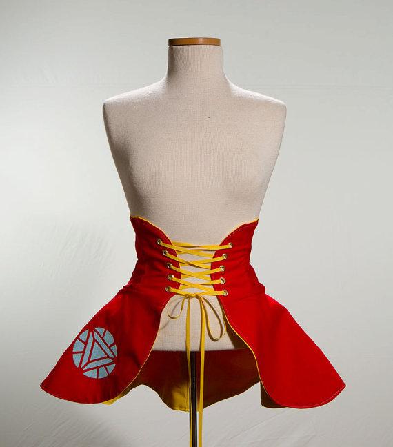 Iron Man cincher skirt by corsairsboutique